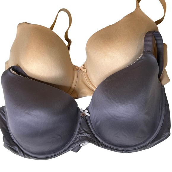 Victoria's Secret Other - Victoria's Secret Body By Victoria Lined Demi Bras, 40DDD, Gray Beige
